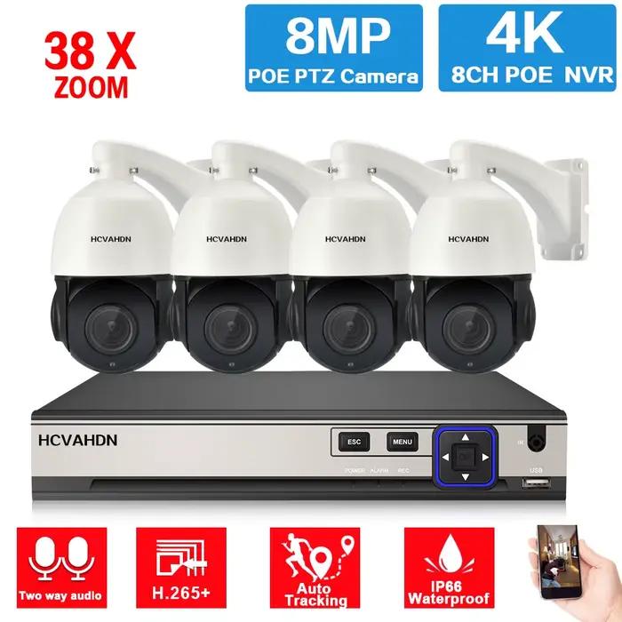 Kit de système de sécurité de caméra de vidéosurveillance POE