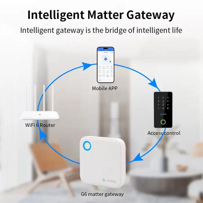 TTLOCK Matter Gateway G6 Bluetooth vers Wifi Smart Home Hub 2.4G