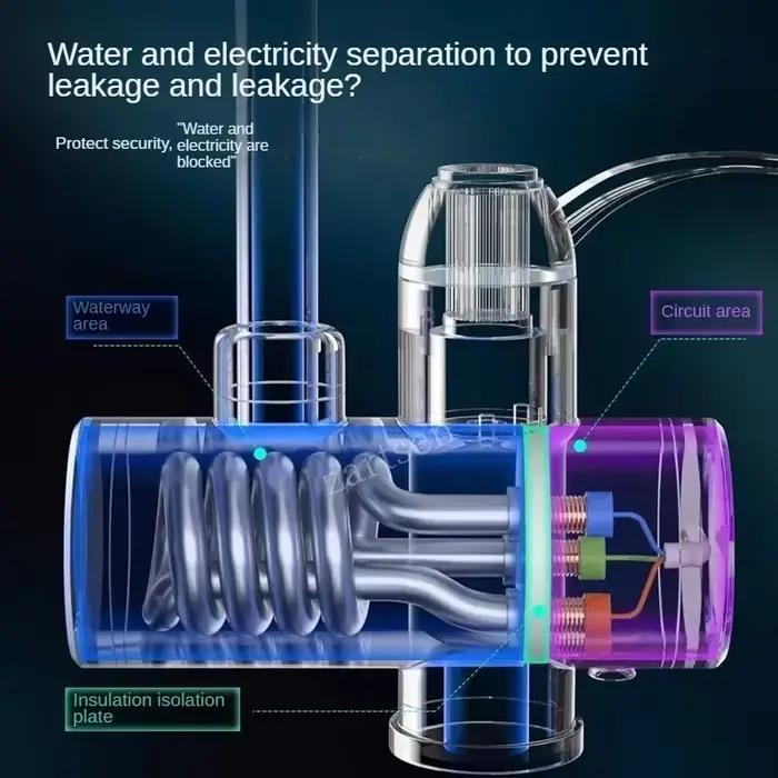 3000W électrique cuisine chauffe-eau robinet instantané