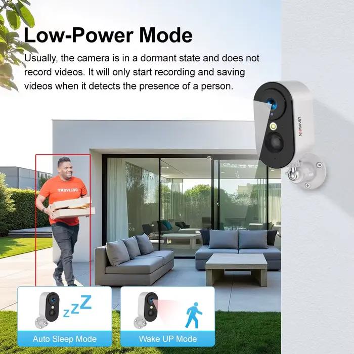 LS VISION UBOX 4G caméra de sécurité Wifi extérieure 4MP