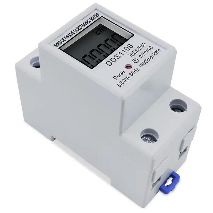 Compteur de consommation d'énergie à affichage numérique LCD