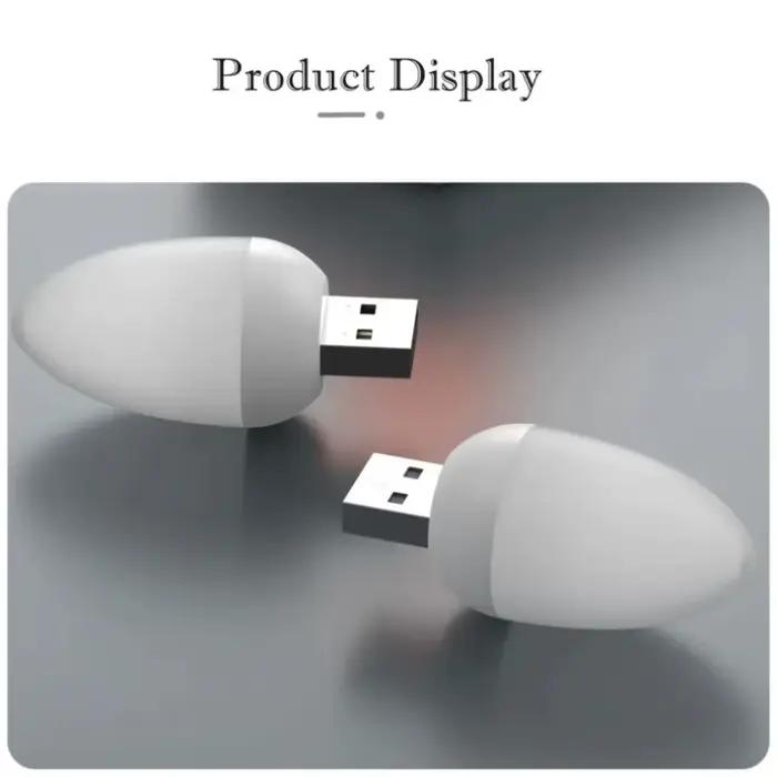 LED flamme flamme bougie lumières USB dynamique flamme Flash atmosphère lumière Portable livre lampe Camping éclairage chambre décoration