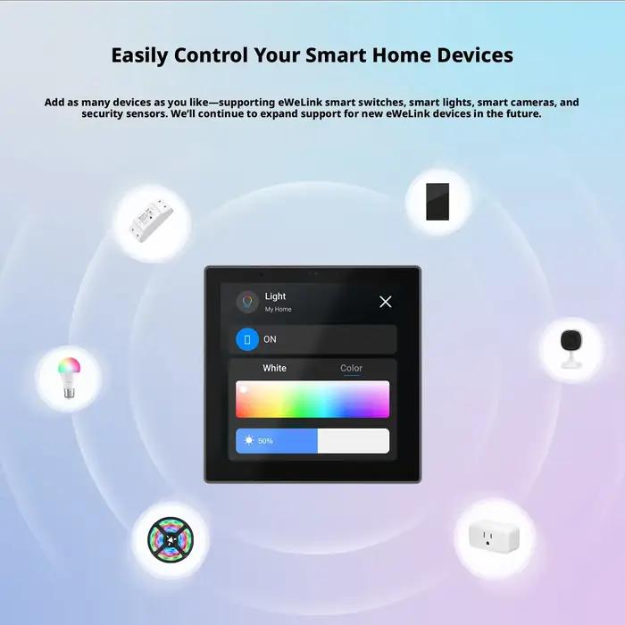 Écran de contrôle central multifonctionnel Smart Home 86