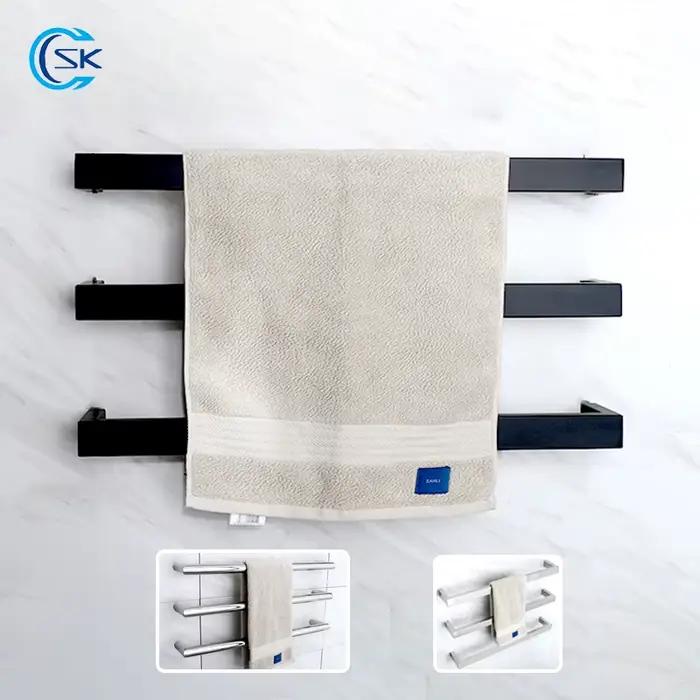 Sèche-serviettes thermostatique électrique en acier inoxydable