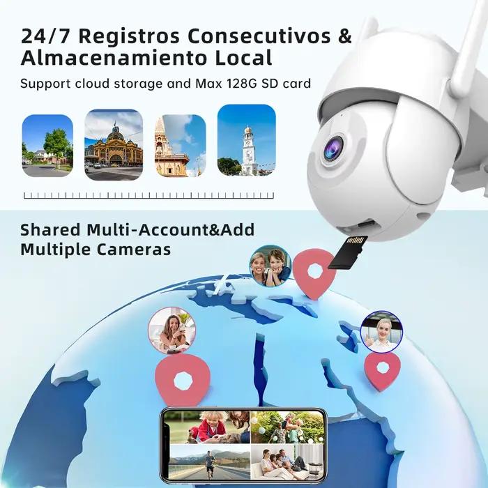 Caméra WiFi PTZ extérieure JOOAN 3MP avec zoom 5X