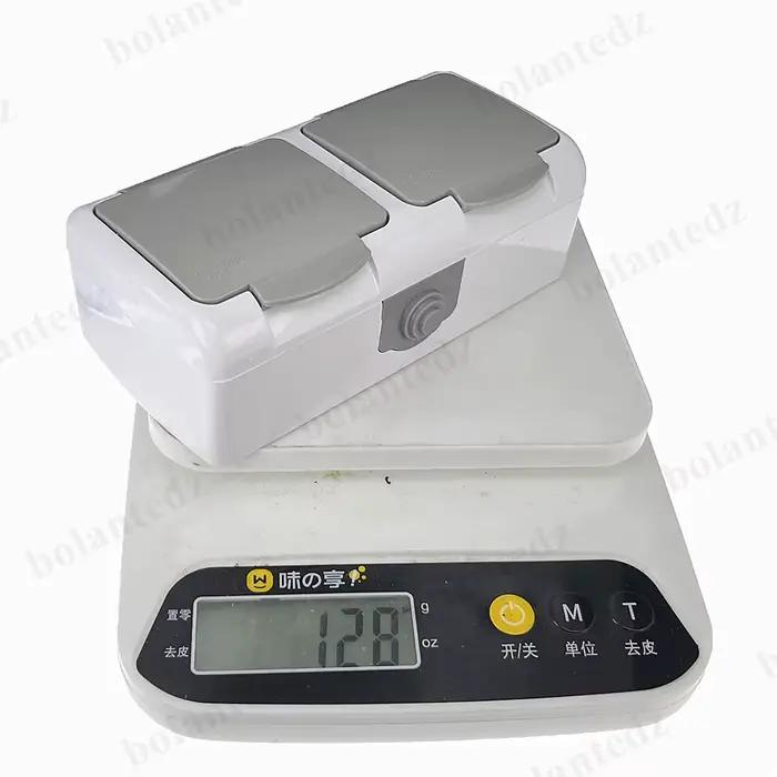 Allemagne prise européenne 2P + E IP54 Surface Type 2 Gang Schuko