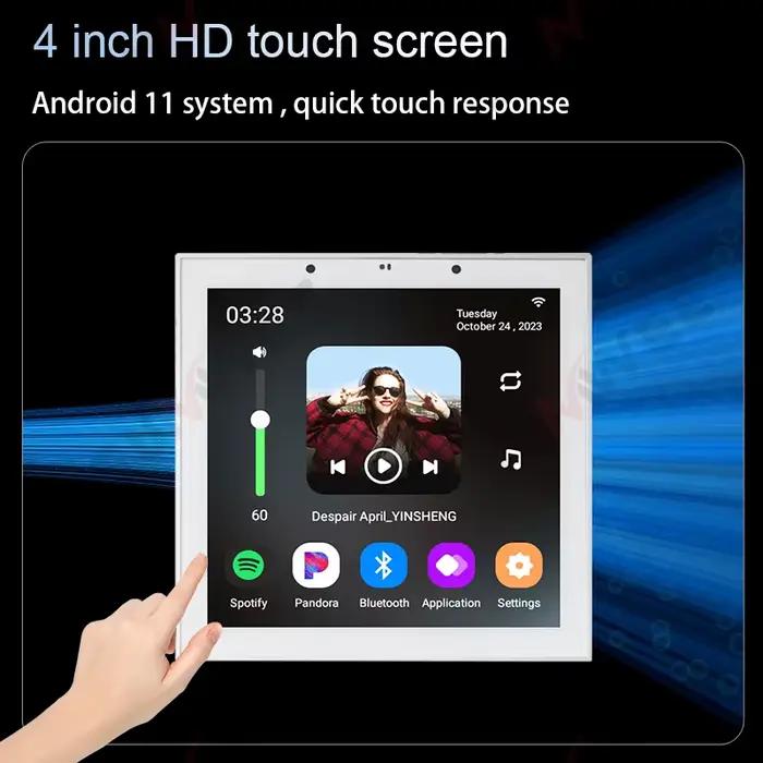 Haut-parleur de plafond à écran tactile Smart Home