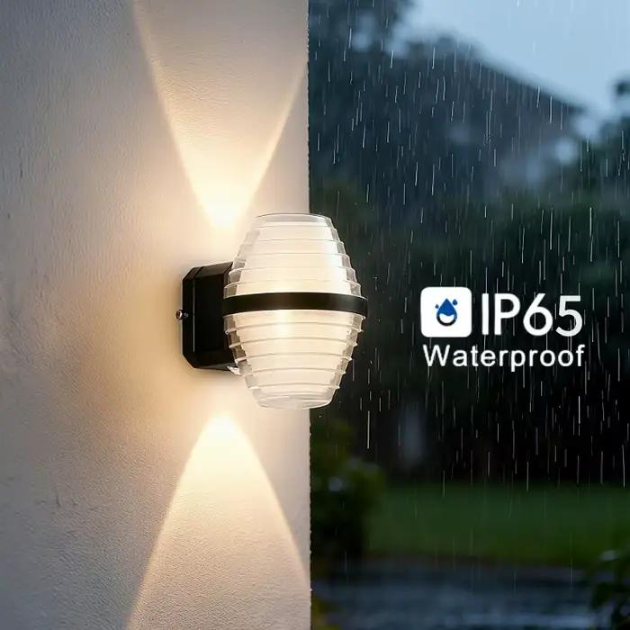 LED applique murale extérieure IP65 étanche en aluminium monté en Surface moderne haut vers le bas