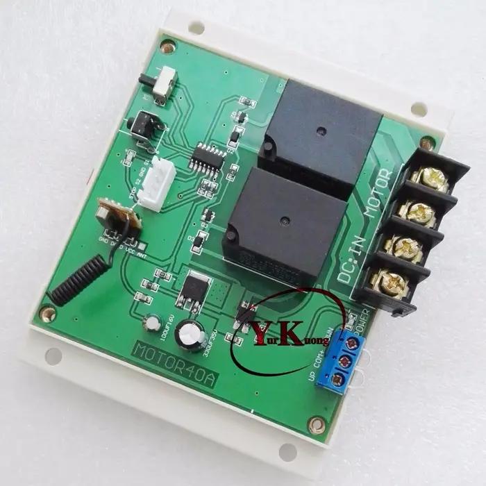 Haute puissance 12V DC 40A 400W moteur télécommande sans fil interrupteur volet roulant porte rideau électrique à distance avant arrière