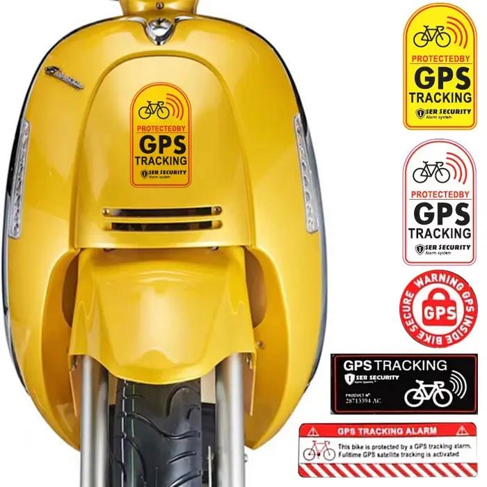 Alarme de suivi GPS, 1 ensemble d'autocollants réfléchissants pour Scooter