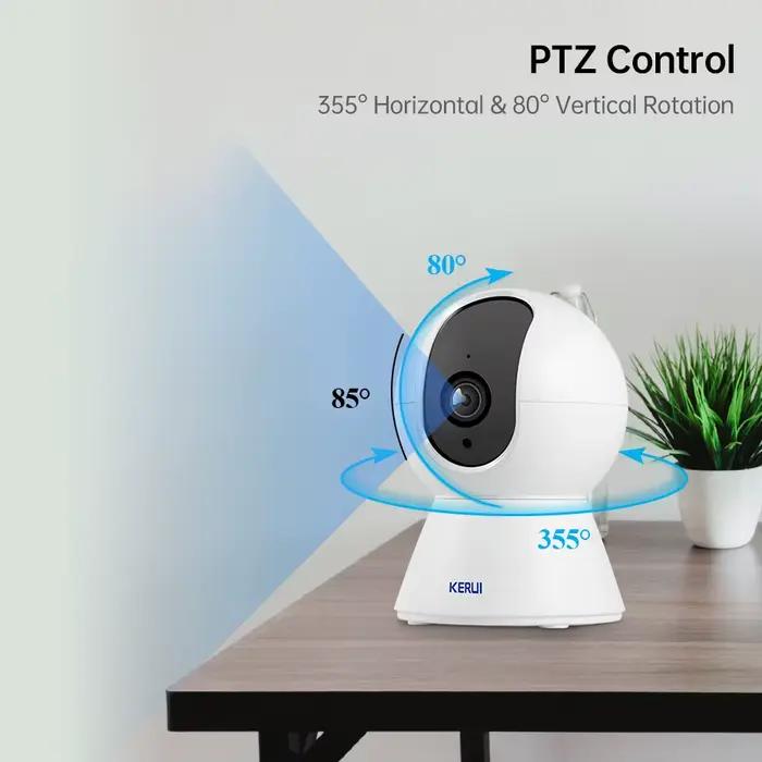 Caméra IP WiFi KERUI 5MP 4K compatible Tuya