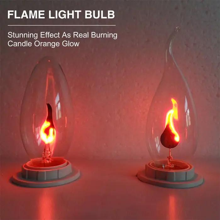 Ampoule LED E14 à Effet de Flamme, Éclairage Domestique, 3W, AC 220V