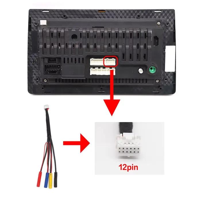 AHD 1080P 8K 360 degrés objectif doré caméra de voiture vue Surround HD droite + gauche + avant + système