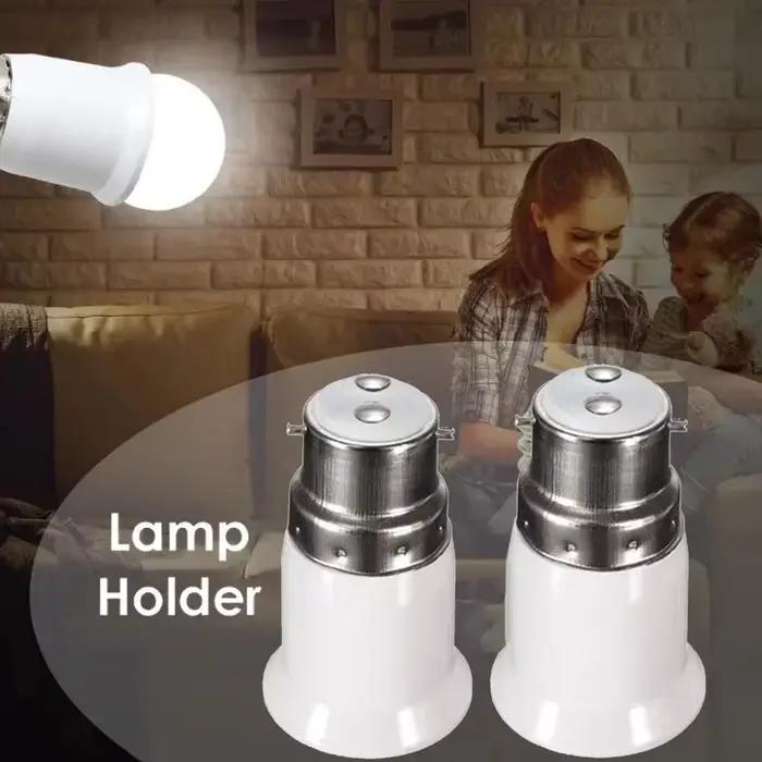 Convertisseur de douilles de lampe B22 à E27 support de base de lampe adaptateur de douille de lumière à vis pour usage domestique et professionnel adapté à divers types de luminaires et ampoules occasions spéciales