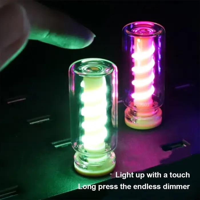 Voiture USB LED spirale Filament tactile gradation ampoule 5V rétro LED