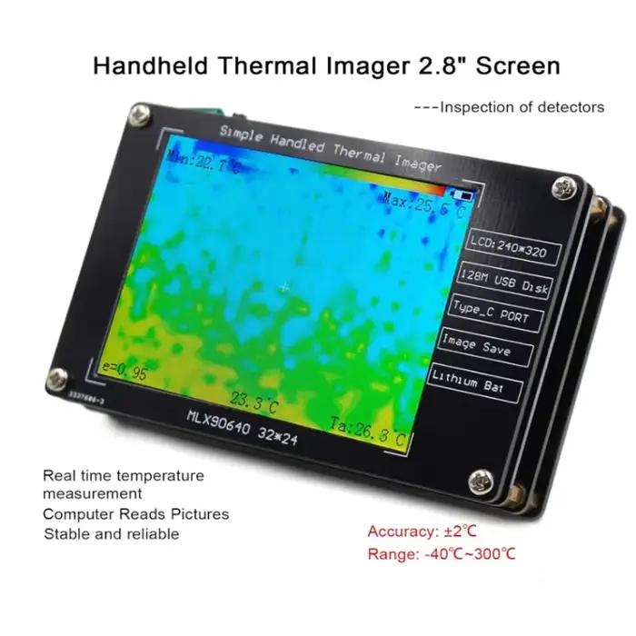 Caméra infrarouge, caméra infrarouge numérique MLX90640