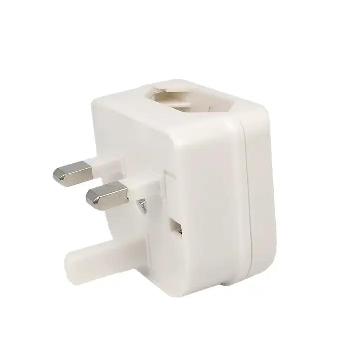 Adaptateur de prise Euro EU vers UK avec fusible 3A/5A/13A