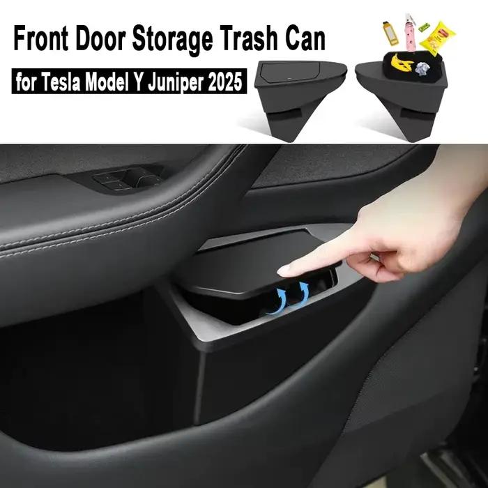 Poubelle de rangement de porte avant pour Tesla modèle Y Juniper 2025