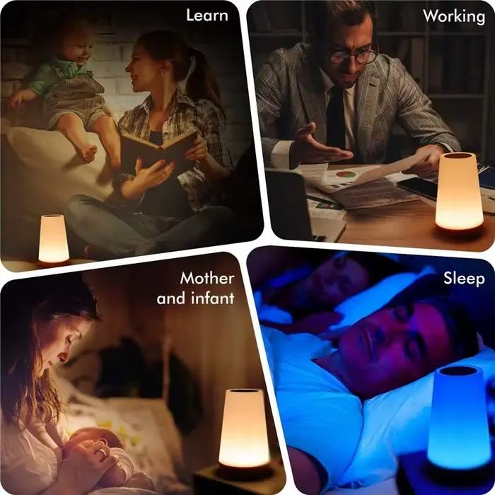 Veilleuse LED à commande tactile à 13 couleurs changeantes