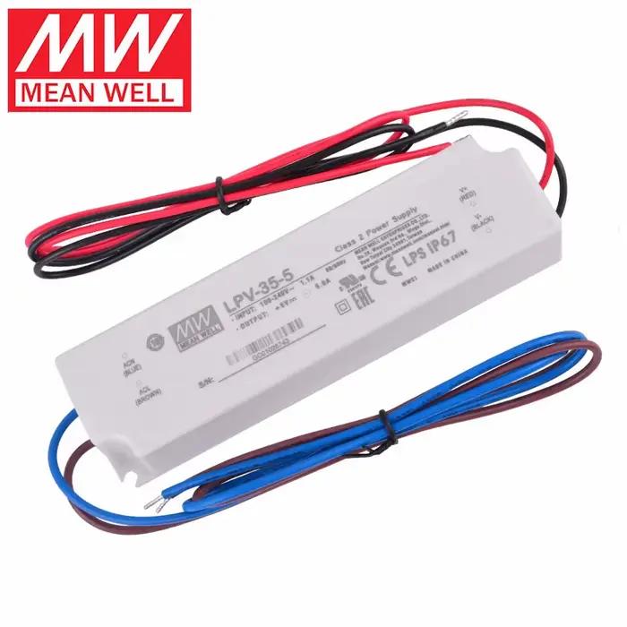 Meanwell Alimentation LPV-35 LPV-35-5 LED | LPV-35-12 5V | LPV-35-15 12V | LPV-35-24 15V | LPV-35-36 24V | 36V