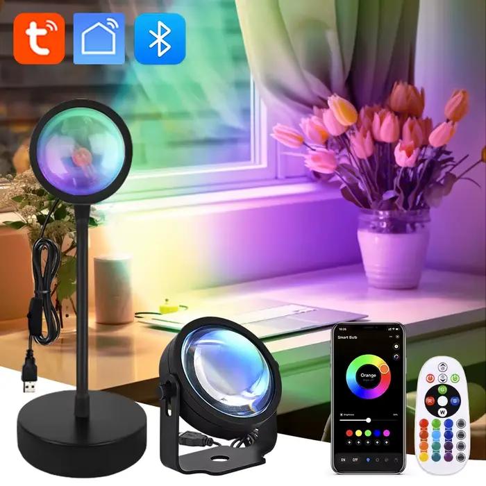 Lampe de coucher de soleil intelligente Tuya USB