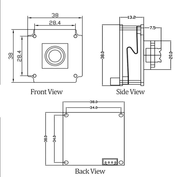 Module de caméra USB2.0 8000 x 6000 IMX766 50MP avec autofocus PDAF