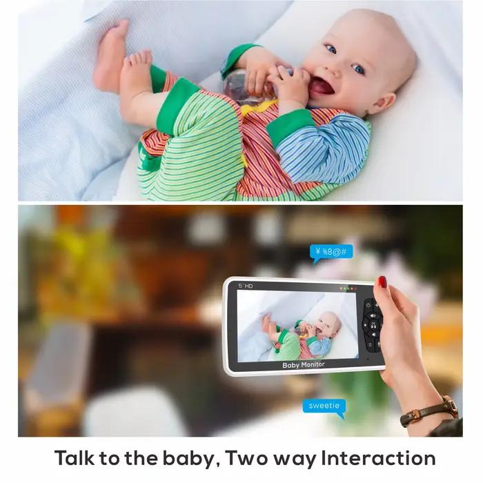 Moniteur vidéo pour bébé avec caméra et audio