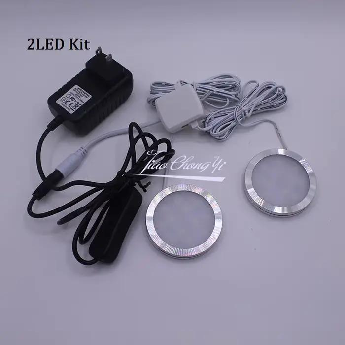 Lumière d'armoire LED 2W avec adaptateur d'alimentation DC 12V