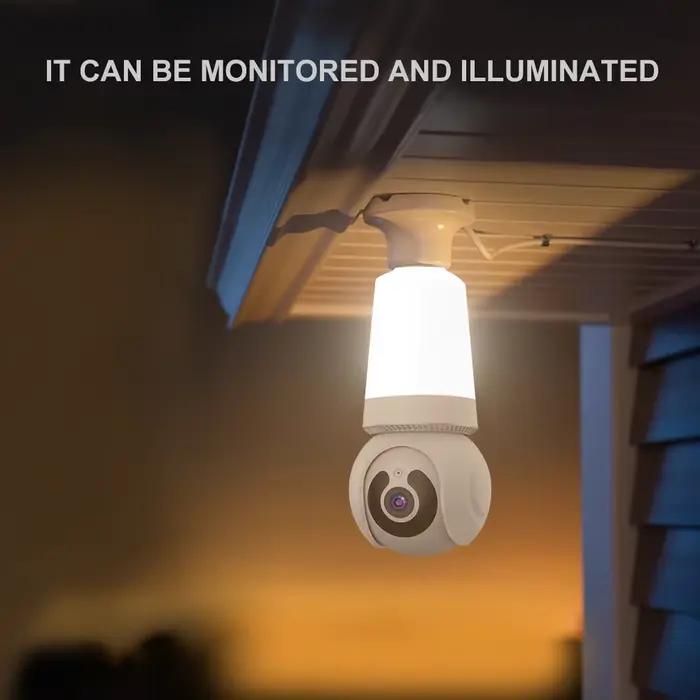 Caméra 2-en-1 avec ampoule LED intégrée