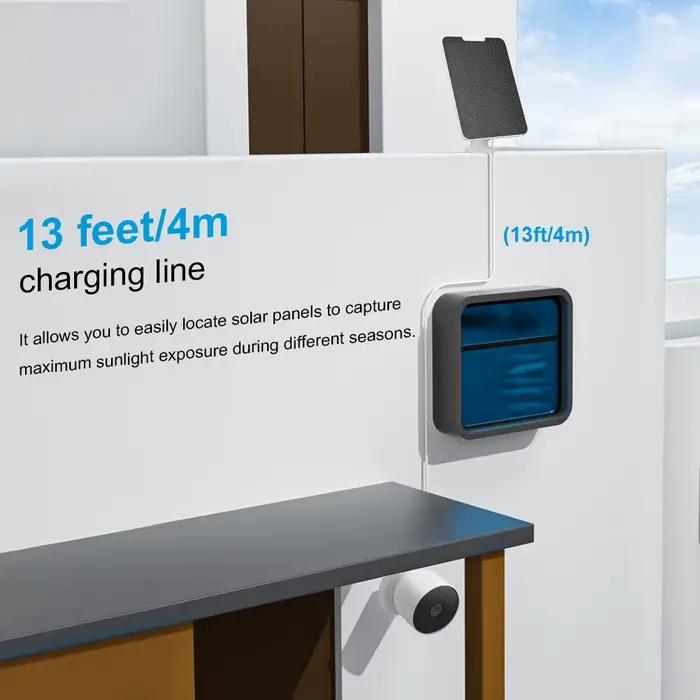 Chargeur de panneau solaire pour caméra Google Nest