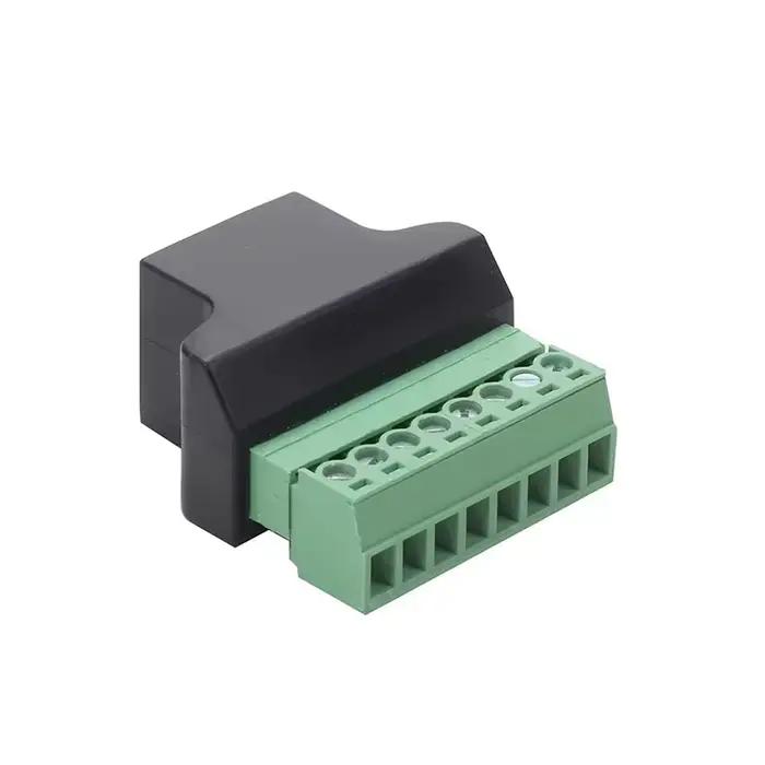 Adaptateur réseau RJ45 prise mâle femelle à 8 broches borne à vis connecteur