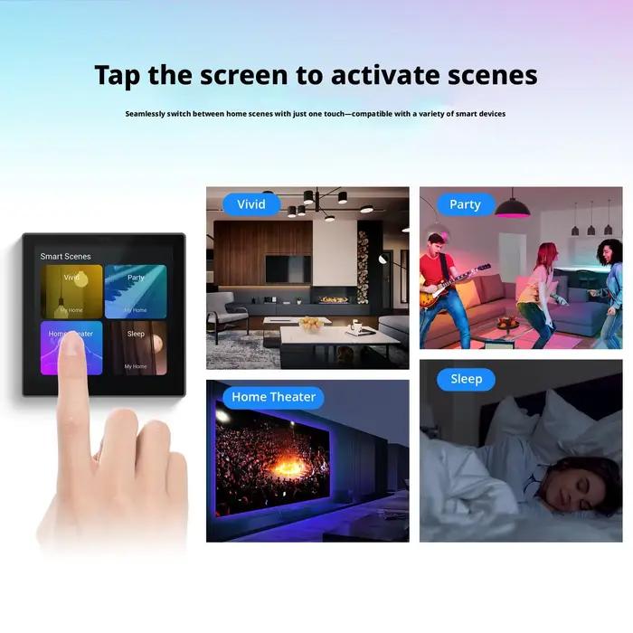 Écran de contrôle central multifonctionnel Smart Home 86
