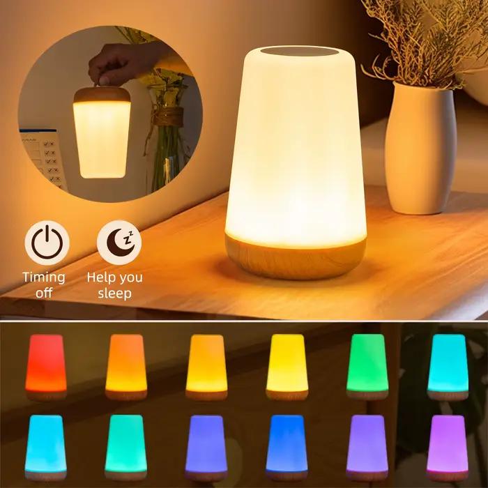 Veilleuse LED à commande tactile à 13 couleurs changeantes