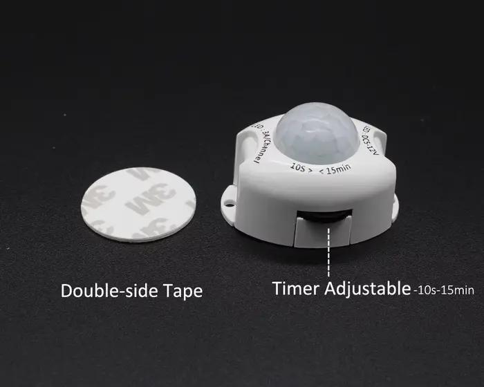 12V capteur de mouvement interrupteur de lumière 5V DC minuterie activée détecteur