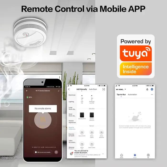 Détecteur de fumée intelligent Wifi