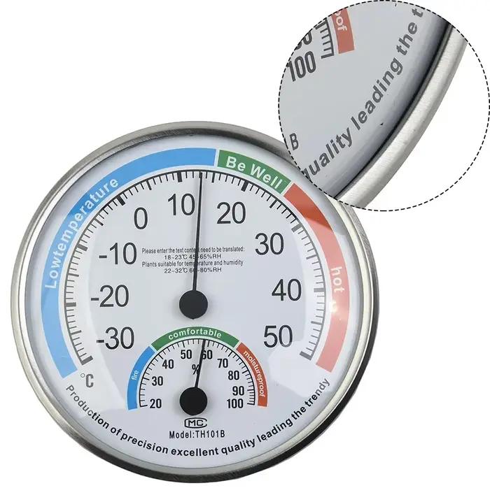 Thermomètre hygromètre Thermo analogique humidité contrôle du climat intérieur bureau à domicile extérieur jardin Restaurant outil de mesure