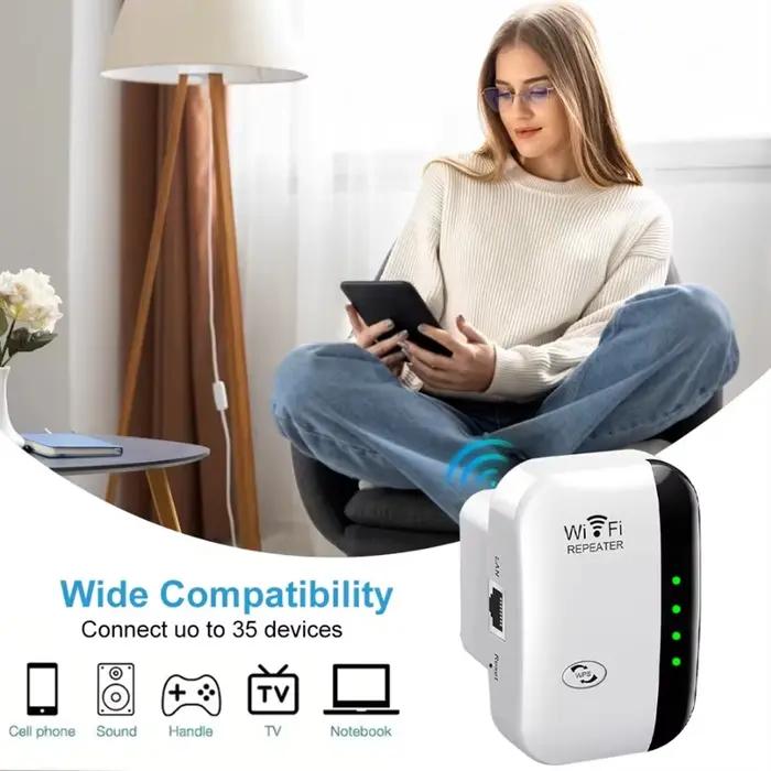 Répéteur Wifi amplificateur de Signal sans fil rehausseur de réseau étendu routeur domestique ue US 300m à travers le mur chambre recevoir mobile