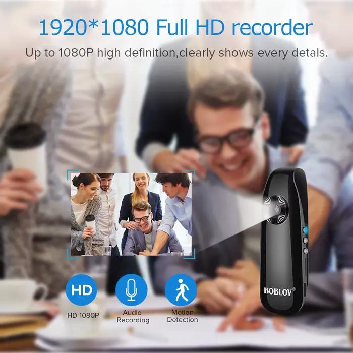 BOBLOV Mini caméra 1080P Full HD