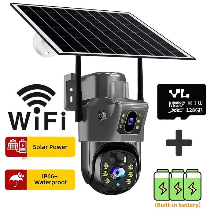 Caméra solaire sans fil 4G 4K 8MP pour extérieur 2026