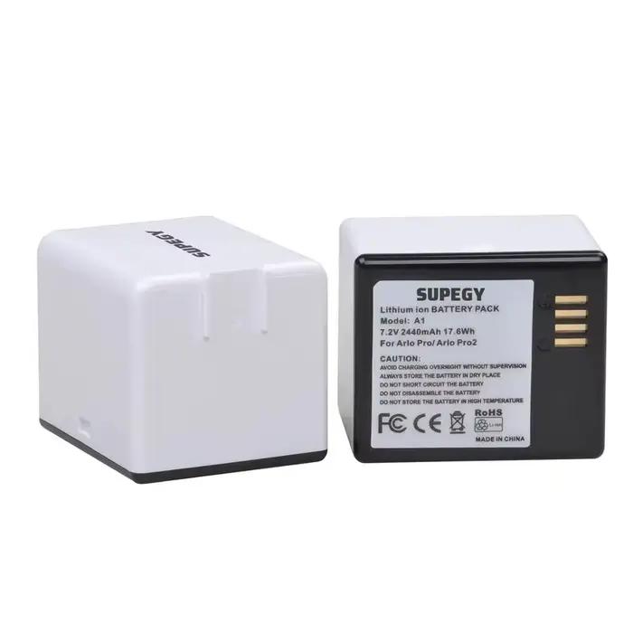Batterie 2440 mAh + chargeur double USB pour Arlo Pro, Arlo Pro 2 VMA4400