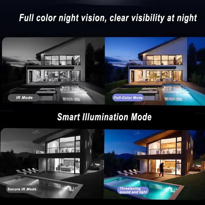 Dahua 8MP 4K 4MP Zoom motorisé caméra alarme sonore et lumineuse CCTV conversation bidirectionnelle IR50M SMD4.0