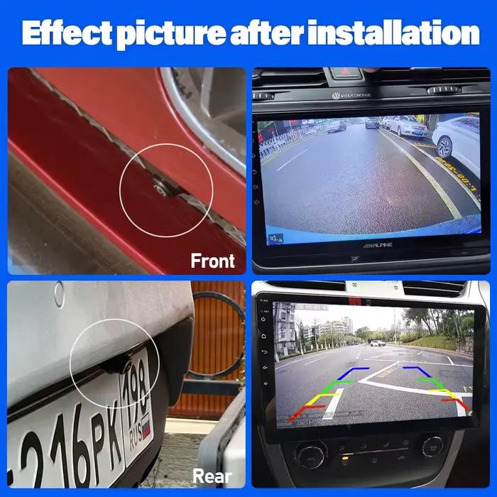 Caméra de recul AHD1080P pour vue latérale arrière avant vision nocturne Full HD objectif fisheye IP68 étanche pour toutes les occasions de conduite