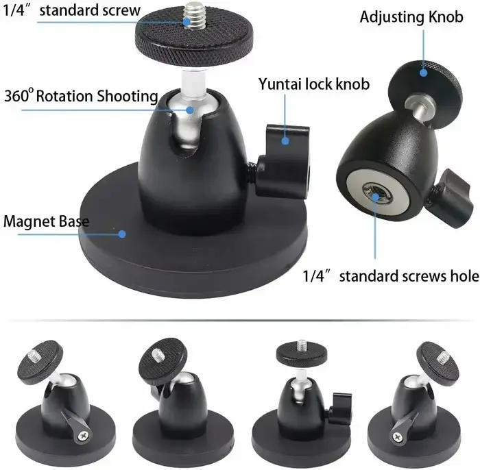 Support mural magnétique universel pour caméra Arlo Pro 2/3 Ultra Blink XT/XT2 Eufycam 2/E/2C facile à installer et à ajuster pour une sécurité maximale à la maison ou en entreprise