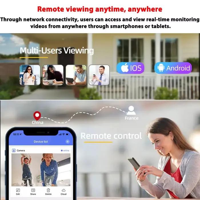 Tuya 5MP POE dôme caméra IP de sécurité avec Audio extérieur maison vie intelligente CCTV Surveillance