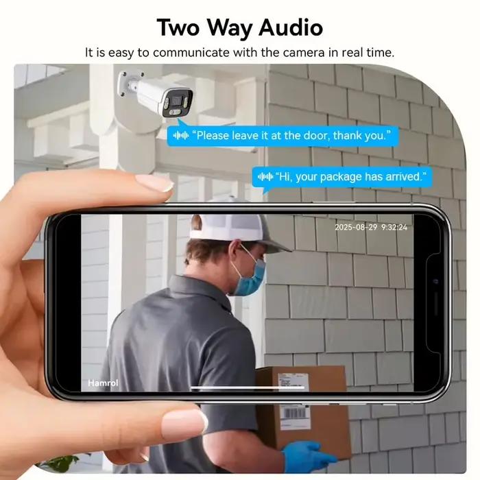 Caméra IP 4K 8MP, caméra AHD extérieure étanche 4MP