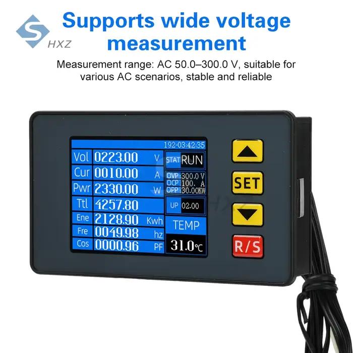 Compteur d'énergie électrique de 2.4 pouces