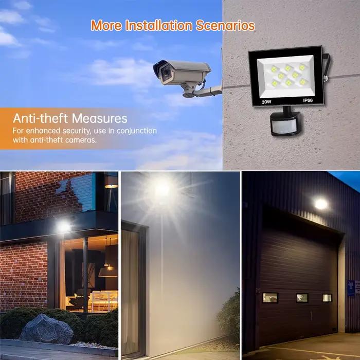 Projecteur LED extérieur avec capteur de mouvement et télécommande