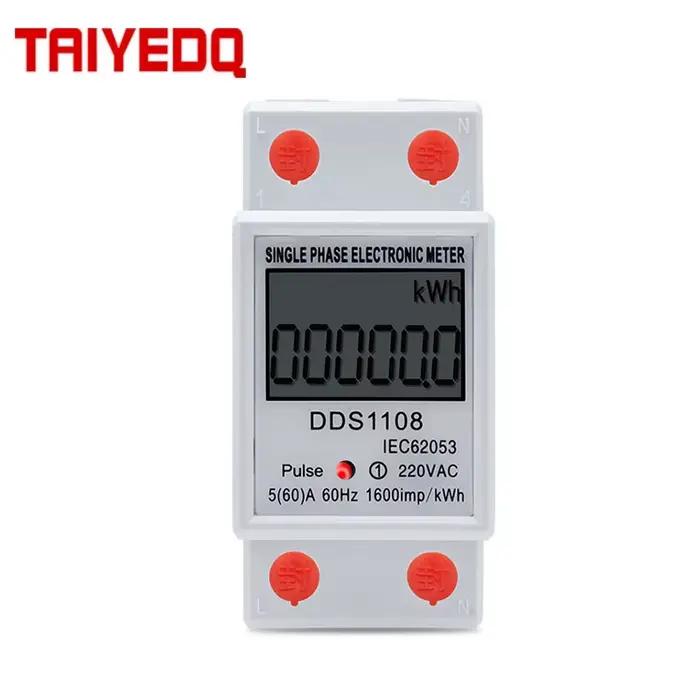 Compteur de consommation d'énergie à affichage numérique LCD