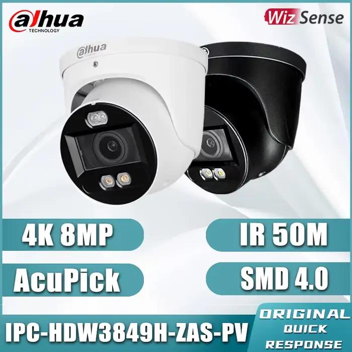 Dahua 8MP 4K 4MP Zoom motorisé caméra alarme sonore et lumineuse CCTV conversation bidirectionnelle IR50M SMD4.0