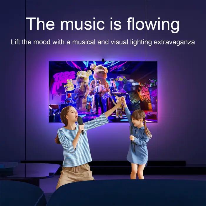 Rétroéclairage TV par Immersion avec caméra